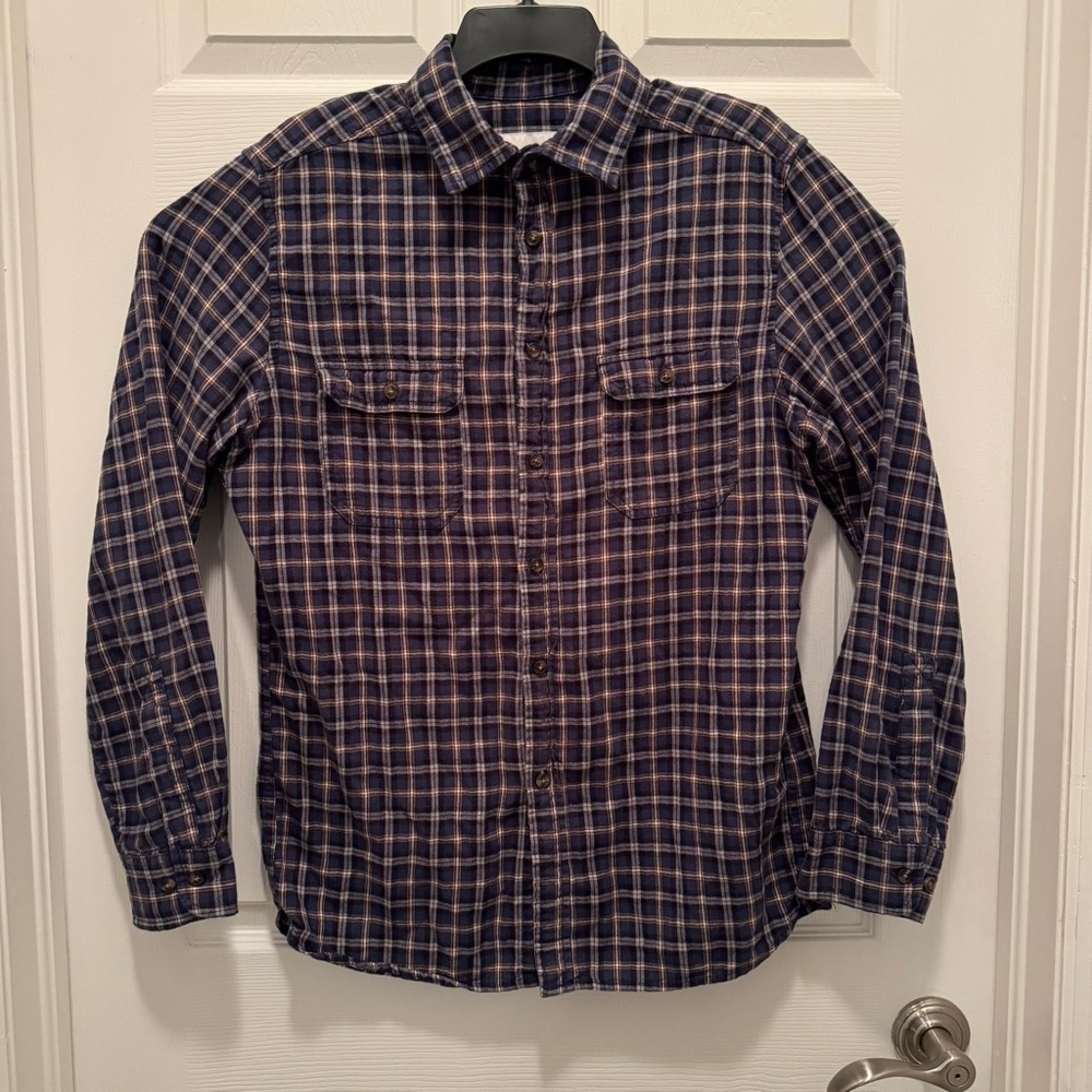 Good Fellow Shirt Men’s Sz M Flannel Long Sleeve Button Down Shirt